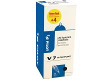 Value pack 16+4 roller Hi-Tecpoint V7 0,7mm nero Pilot - Z13409