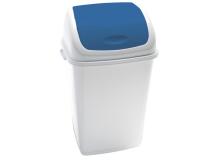 PATTUMIERA A BASCULANTE 50LT RIF BASIC BIANCO/BLU - Z13435