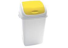 PATTUMIERA A BASCULANTE 50LT RIF BASIC BIANCO/GIALLO - Z13436