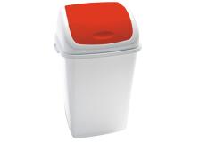 PATTUMIERA A BASCULANTE 50LT RIF BASIC BIANCO/ROSSO - Z13437