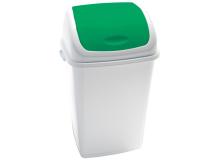 PATTUMIERA A BASCULANTE 50LT RIF BASIC BIANCO/VERDE - Z13438