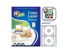 Etichetta adesiva LP4W bianca opaca A4 100fg CD Ø117mm (2et/fg) laser Tico - Z13686
