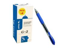 VALUE PACK 16+4 ROLLER GEL SCATTO G-2 0,7MM BLU PILOT - Z13763