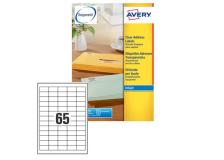 Etichetta adesiva J8651 bianca 25fg A4 38,1X21,2mm (65et/fg) inkjet Avery - Z13803