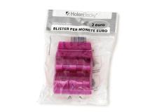 BLISTER 20 PORTAMONETE IN PVC 2EURO VIOLA - Z13912