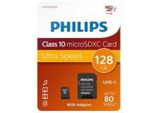 PHILIPS MICRO SDXC CARD 128GB CLASS 10 INCL. ADAPTER - Z14514