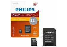 PHILIPS MICRO SDHC CARD 32GB CLASS 10 INCL. ADAPTER - Z14516