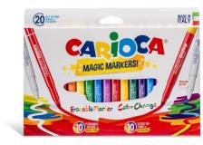 Scatola 20 pennarelli magic markers colori assortiti carioca - Z15191
