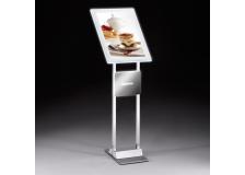 Leggio a led da terra h110cm con cornice A3 menu board ledmag - Z15251