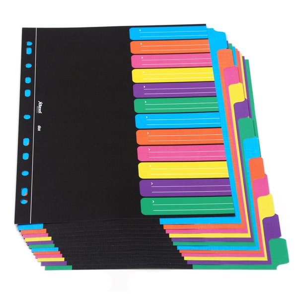 Divisori Per Raccoglitori A4 - 5 Tasti Colorati - Cartoncino Riciclato - Foto 3