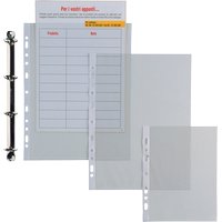 10 buste forate trasparenti 30x42 cm A3 CARTOLERIA UFFICIO